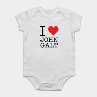 I Heart John Galt Baby Bodysuit